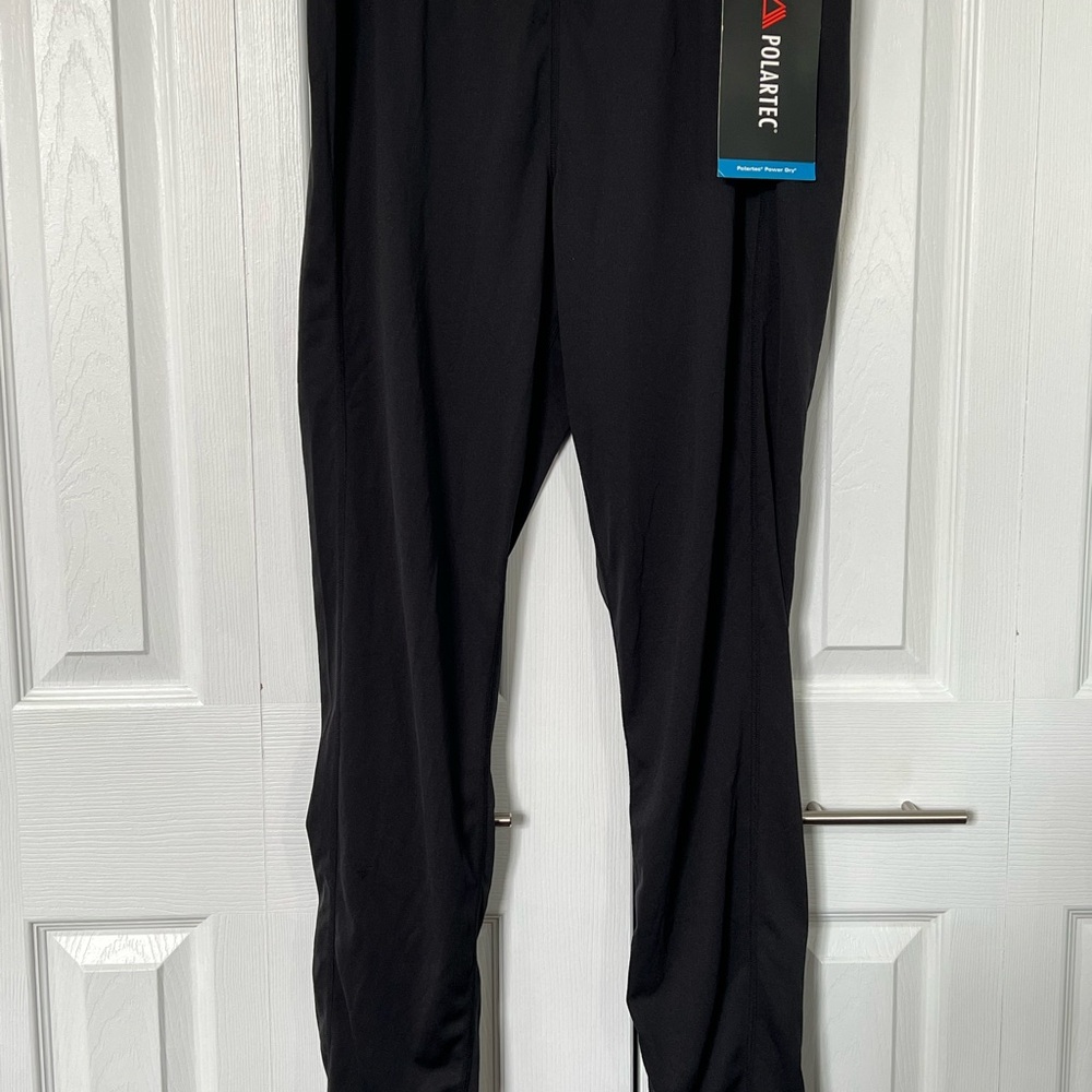 MEC POLARTEC Black Base Layer with Elastic Waistband and Full-Length Design.